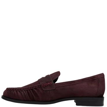 CLARKS WOMENS ALIXEA WALK SLIP ON LOAFER - BROWN
